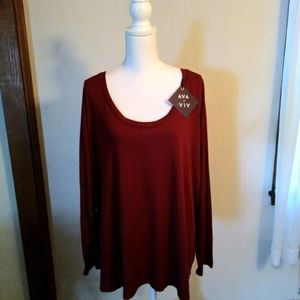 NWTS Ava and Viv Long Sleeved 3X